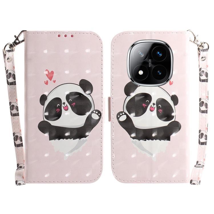 3D Colored Flip Leather Phone Case, For Redmi Note 14 Pro / Note 14 Pro+ 5G, For Redmi 14C 4G