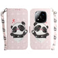 3D Colored Flip Leather Phone Case, For Redmi Note 14 Pro / Note 14 Pro+ 5G, For Redmi 14C 4G