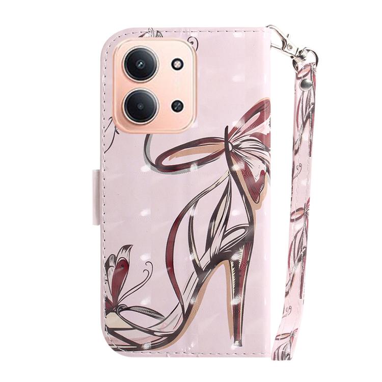 3D Colored Flip Leather Phone Case, For Redmi 15C 5G / 4G EU 173mm / Poco C85 5G, For Redmi 15 5G Global / 15 4G SEA 169.5mm