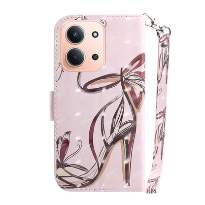 3D Colored Flip Leather Phone Case, For Redmi 15C 5G / 4G EU 173mm / Poco C85 5G, For Redmi 15 5G Global / 15 4G SEA 169.5mm