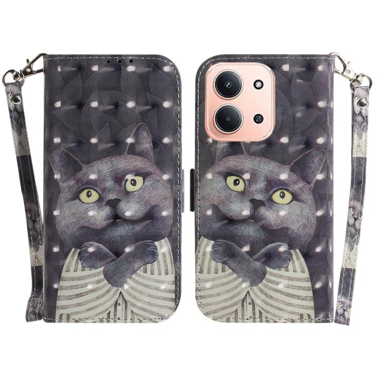 3D Colored Flip Leather Phone Case