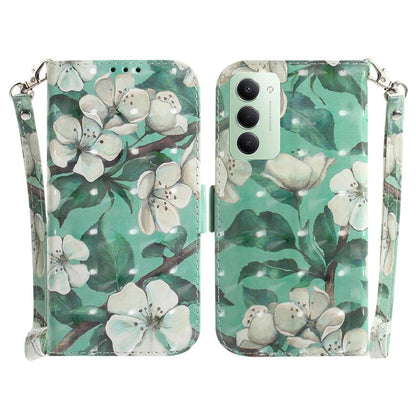 3D Colored Flip Leather Phone Case, For Redmi 15C 5G / 4G EU 173mm / Poco C85 5G, For Redmi 15 5G Global / 15 4G SEA 169.5mm