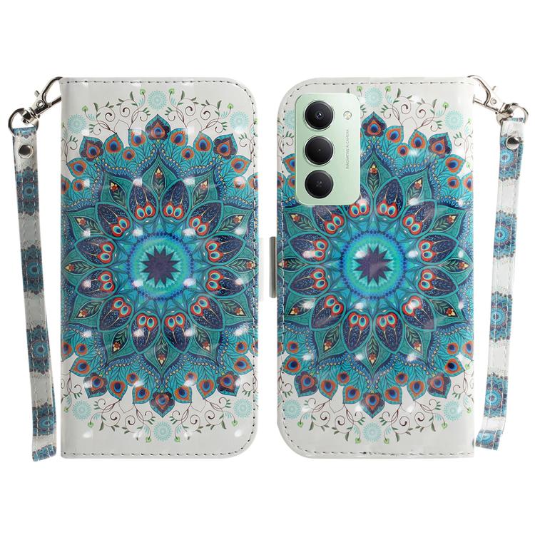 3D Colored Flip Leather Phone Case, For Redmi 15C 5G / 4G EU 173mm / Poco C85 5G, For Redmi 15 5G Global / 15 4G SEA 169.5mm