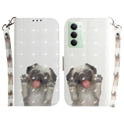 3D Colored Flip Leather Phone Case, For Redmi 15C 5G / 4G EU 173mm / Poco C85 5G, For Redmi 15 5G Global / 15 4G SEA 169.5mm