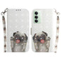 3D Colored Flip Leather Phone Case, For Redmi 15C 5G / 4G EU 173mm / Poco C85 5G, For Redmi 15 5G Global / 15 4G SEA 169.5mm