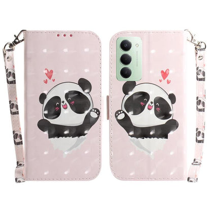 3D Colored Flip Leather Phone Case, For Redmi 15C 5G / 4G EU 173mm / Poco C85 5G, For Redmi 15 5G Global / 15 4G SEA 169.5mm