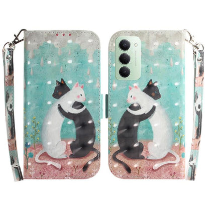 3D Colored Flip Leather Phone Case, For Redmi 15C 5G / 4G EU 173mm / Poco C85 5G, For Redmi 15 5G Global / 15 4G SEA 169.5mm