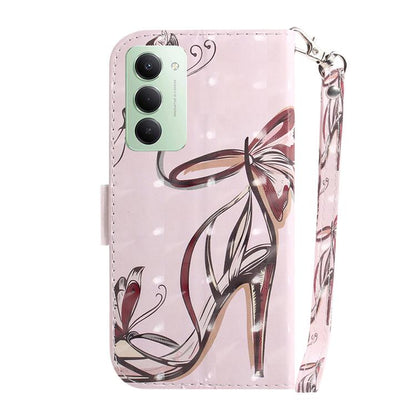 3D Colored Flip Leather Phone Case, For Redmi 15 5G / 4G EU 171mm, For Redmi Note 14 5G