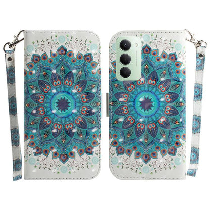 3D Colored Flip Leather Phone Case, For Redmi 15 5G / 4G EU 171mm, For Redmi Note 14 5G