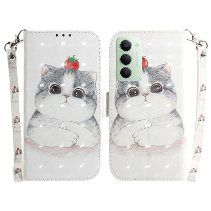 3D Colored Flip Leather Phone Case, For Redmi 15 5G / 4G EU 171mm, For Redmi Note 14 5G