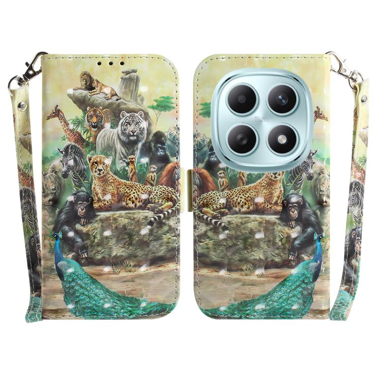 3D Colored Flip Leather Phone Case