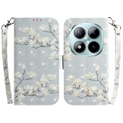 3D Colored Flip Leather Phone Case, For Redmi Note 15 Pro 5G Global 163.6mm, For Redmi 15C 5G / 4G EU 173mm / Poco C85 5G