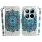3D Colored Flip Leather Phone Case, For Redmi Note 15 Pro 5G Global 163.6mm, For Redmi 15C 5G / 4G EU 173mm / Poco C85 5G