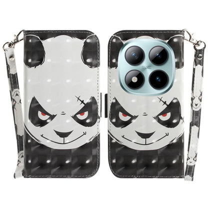 3D Colored Flip Leather Phone Case, For Redmi Note 15 Pro 5G Global 163.6mm, For Redmi 15C 5G / 4G EU 173mm / Poco C85 5G