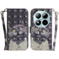 3D Colored Flip Leather Phone Case, For Redmi Note 15 Pro 5G Global 163.6mm, For Redmi 15C 5G / 4G EU 173mm / Poco C85 5G