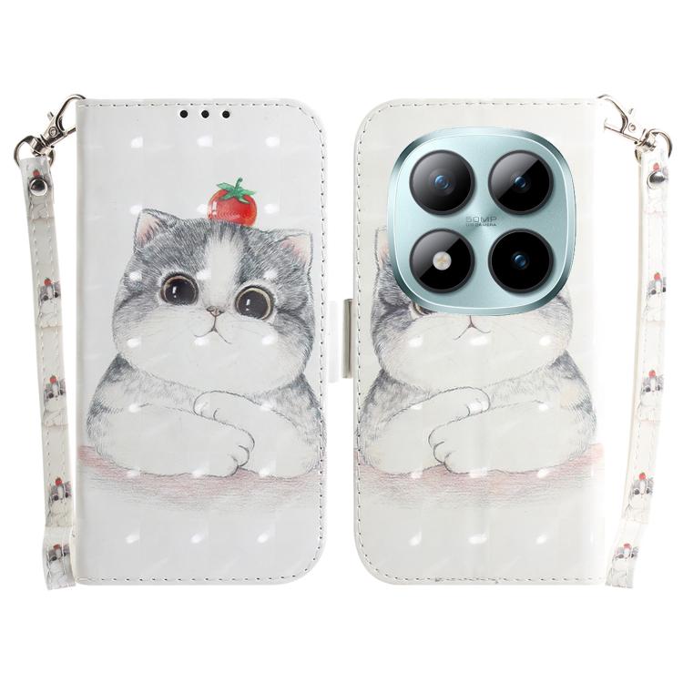 3D Colored Flip Leather Phone Case, For Redmi Note 15 Pro 5G Global 163.6mm, For Redmi 15C 5G / 4G EU 173mm / Poco C85 5G