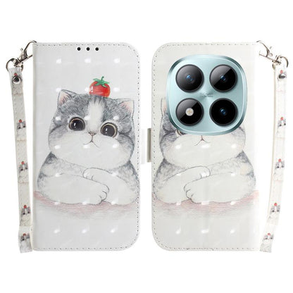 3D Colored Flip Leather Phone Case, For Redmi Note 15 Pro 5G Global 163.6mm, For Redmi 15C 5G / 4G EU 173mm / Poco C85 5G