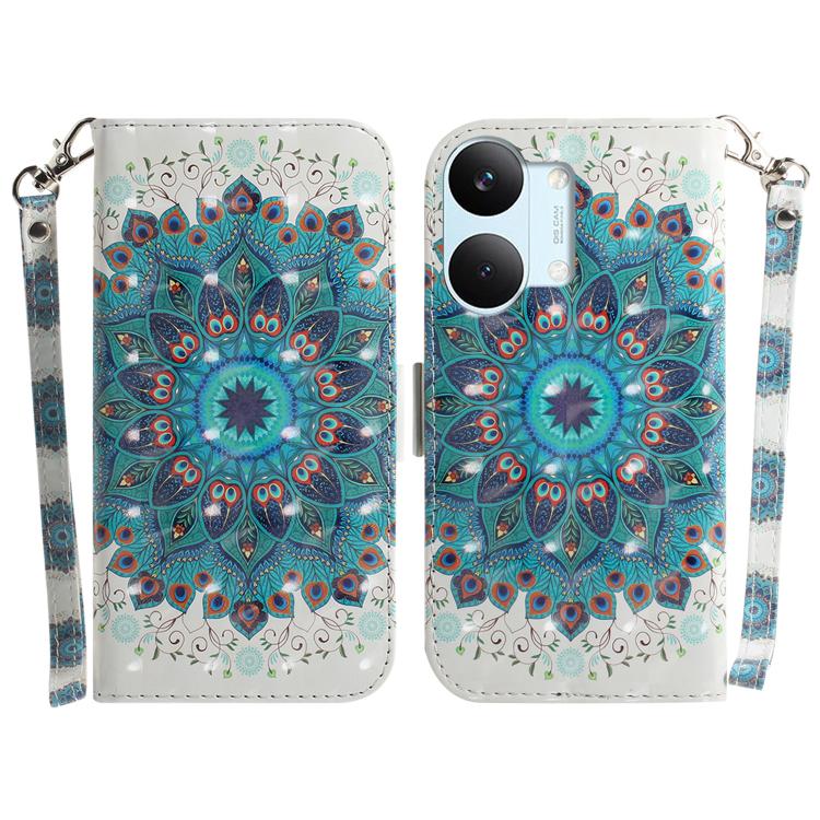 3D Colored Flip Leather Phone Case, For Redmi Turbo 5 Max 5G / Poco X8 Pro Max 5G, For Redmi Turbo 5 5G / Poco X8 Pro 5G