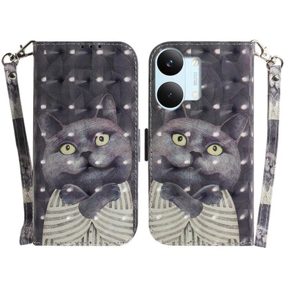 3D Colored Flip Leather Phone Case, For Redmi Turbo 5 Max 5G / Poco X8 Pro Max 5G, For Redmi Turbo 5 5G / Poco X8 Pro 5G