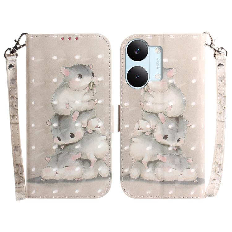 3D Colored Flip Leather Phone Case, For Redmi Turbo 5 Max 5G / Poco X8 Pro Max 5G, For Redmi Turbo 5 5G / Poco X8 Pro 5G