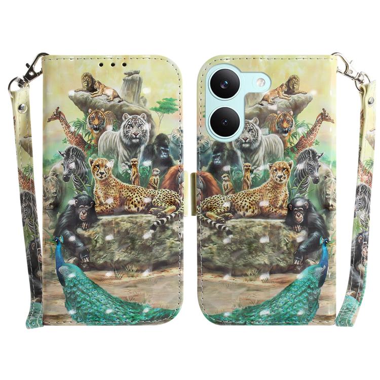 3D Colored Flip Leather Phone Case, For Redmi Turbo 5 Max 5G / Poco X8 Pro Max 5G, For Redmi Turbo 5 5G / Poco X8 Pro 5G