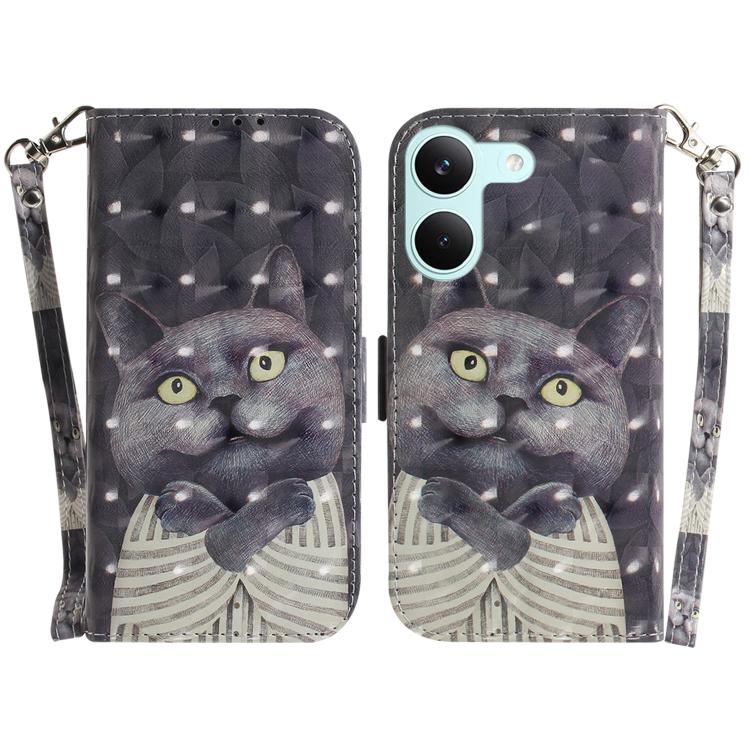 3D Colored Flip Leather Phone Case, For Redmi Turbo 5 Max 5G / Poco X8 Pro Max 5G, For Redmi Turbo 5 5G / Poco X8 Pro 5G