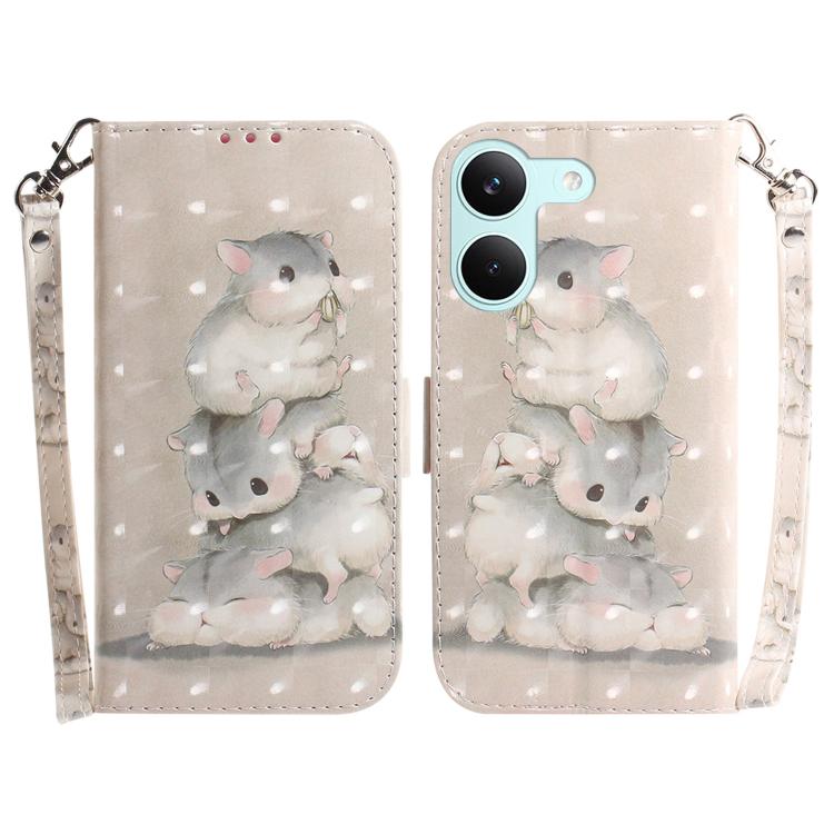 3D Colored Flip Leather Phone Case, For Redmi Turbo 5 Max 5G / Poco X8 Pro Max 5G, For Redmi Turbo 5 5G / Poco X8 Pro 5G
