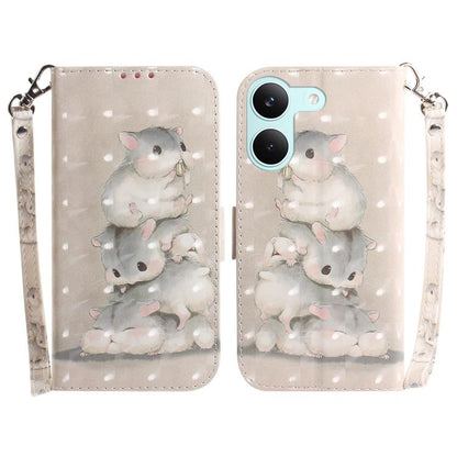 3D Colored Flip Leather Phone Case, For Redmi Turbo 5 Max 5G / Poco X8 Pro Max 5G, For Redmi Turbo 5 5G / Poco X8 Pro 5G