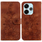 Lily Embossed Leather Phone Case