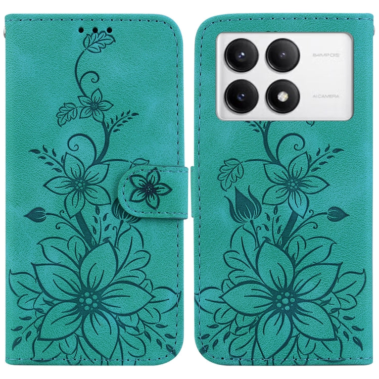 Lily Embossed Leather Phone Case