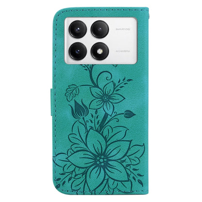 Lily Embossed Leather Phone Case, For Redmi K70 / K70 Pro