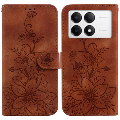 Lily Embossed Leather Phone Case