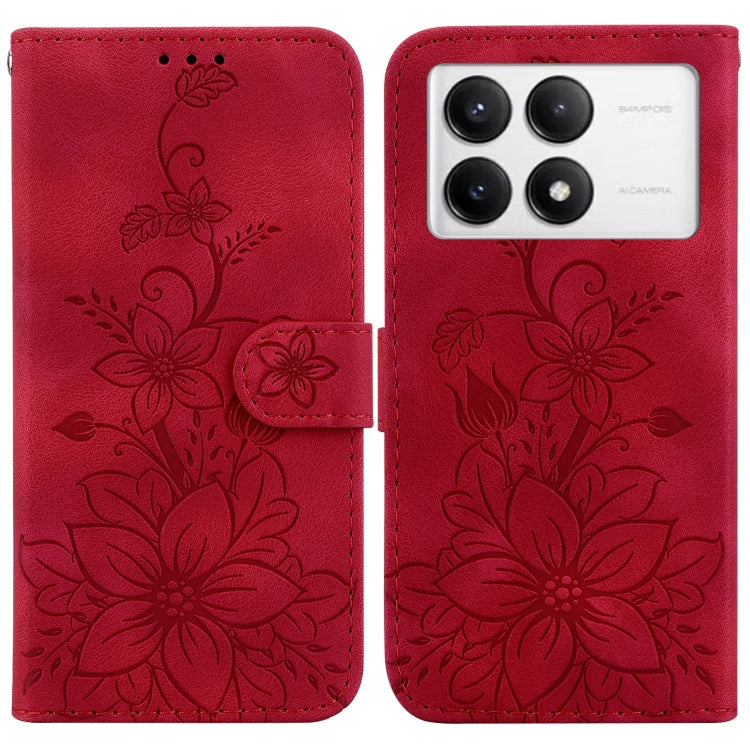 Lily Embossed Leather Phone Case