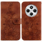 Lily Embossed Leather Phone Case, For Redmi Note 14 5G, For Redmi Note 14 Pro / Note 14 Pro+ 5G, For Redmi 14C 4G, For Redmi 13 4G