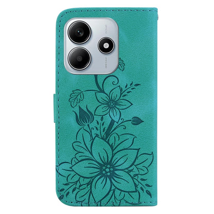 Lily Embossed Leather Phone Case, For Redmi Note 14 5G, For Redmi Note 14 Pro / Note 14 Pro+ 5G, For Redmi 14C 4G, For Redmi 13 4G