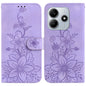 Lily Embossed Leather Phone Case, For Redmi Note 14 4G 163.25mm, For Redmi Note 14 5G, For Redmi Note 14 Pro / Note 14 Pro+ 5G, For Redmi 14C 4G