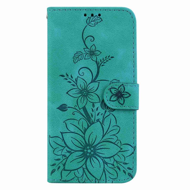Lily Embossed Leather Phone Case, For Redmi Note 14 4G 163.25mm, For Redmi Note 14 5G, For Redmi Note 14 Pro / Note 14 Pro+ 5G, For Redmi 14C 4G
