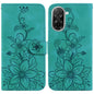 Lily Embossed Leather Phone Case, For Redmi Turbo 4 Pro / Xiaomi Poco F7, For Redmi A5 4G 173.3mm, For Redmi A5 4G 171.7mm, For Redmi Note 14S 4G