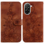 Lily Embossed Leather Phone Case, For Redmi Turbo 4 Pro / Xiaomi Poco F7, For Redmi A5 4G 173.3mm, For Redmi A5 4G 171.7mm, For Redmi Note 14S 4G