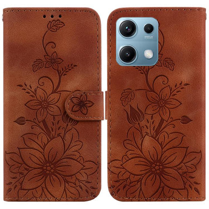 Lily Embossed Leather Phone Case