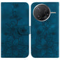 Lily Embossed Leather Phone Case, For Redmi K80 / K80 Pro / Xiaomi Poco F7 Pro, For Redmi Note 14 4G 164.84mm, For Redmi Turbo 4 / Xiaomi Poco X7 Pro, For Redmi Note 14 4G 163.25mm