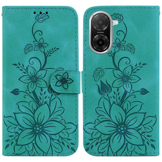 Lily Embossed Leather Phone Case, For Redmi A5 4G 171.7mm, For Redmi Note 14S 4G, For Redmi K80 / K80 Pro / Xiaomi Poco F7 Pro, For Redmi Note 14 4G 164.84mm