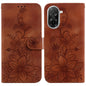 Lily Embossed Leather Phone Case, For Redmi Turbo 4 Pro / Xiaomi Poco F7, For Redmi A5 4G 173.3mm, For Redmi A5 4G 171.7mm, For Redmi Note 14S 4G