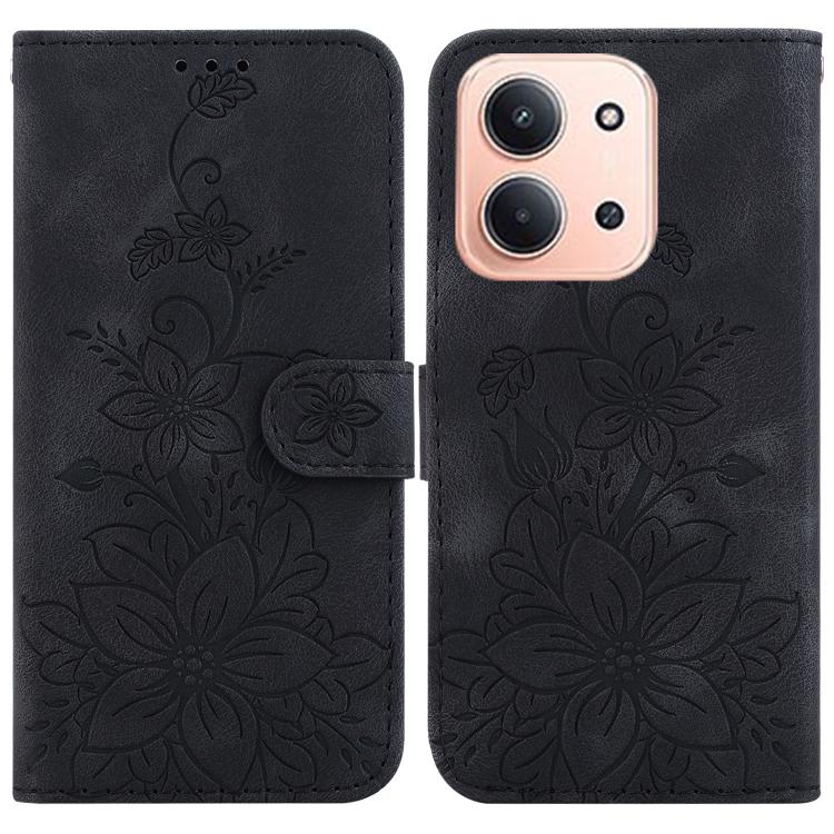 Lily Embossed Leather Phone Case