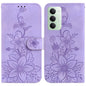 Lily Embossed Leather Phone Case, For Redmi Note 15 Pro 5G Global 163.6mm, For Redmi 15C 5G / 4G EU 173mm / Poco C85 5G, For Redmi 15 5G Global / 15 4G SEA 169.5mm, For Redmi 15 5G / 4G EU 171mm