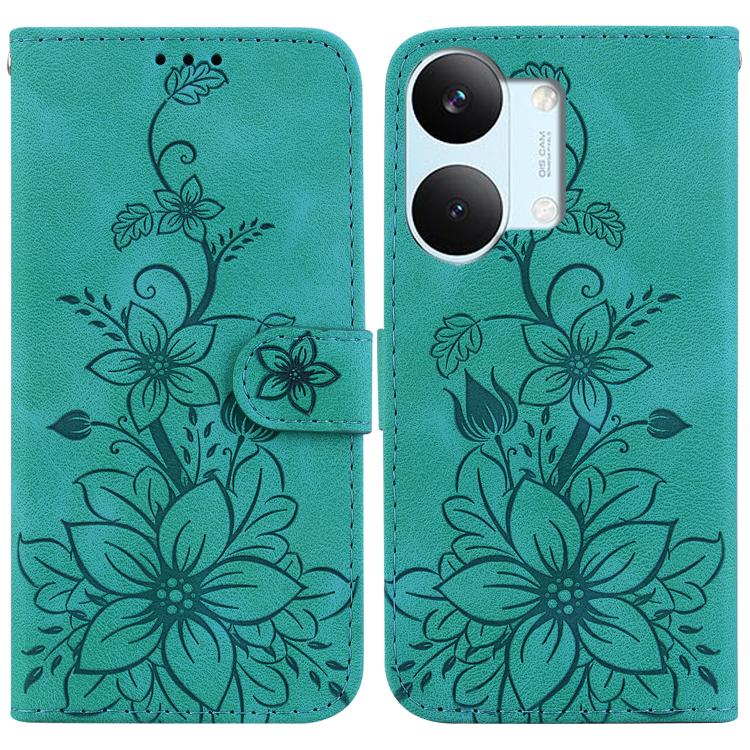 Lily Embossed Leather Phone Case, For Redmi A7 Pro 4G / 5G 171mm / Poco C85x 5G, For Redmi 15a 5G, For Redmi Turbo 5 Max 5G / Poco X8 Pro Max 5G, For Redmi Turbo 5 5G / Poco X8 Pro 5G