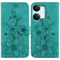 Lily Embossed Leather Phone Case, For Redmi A7 Pro 4G / 5G 171mm / Poco C85x 5G, For Redmi 15a 5G, For Redmi Turbo 5 Max 5G / Poco X8 Pro Max 5G, For Redmi Turbo 5 5G / Poco X8 Pro 5G