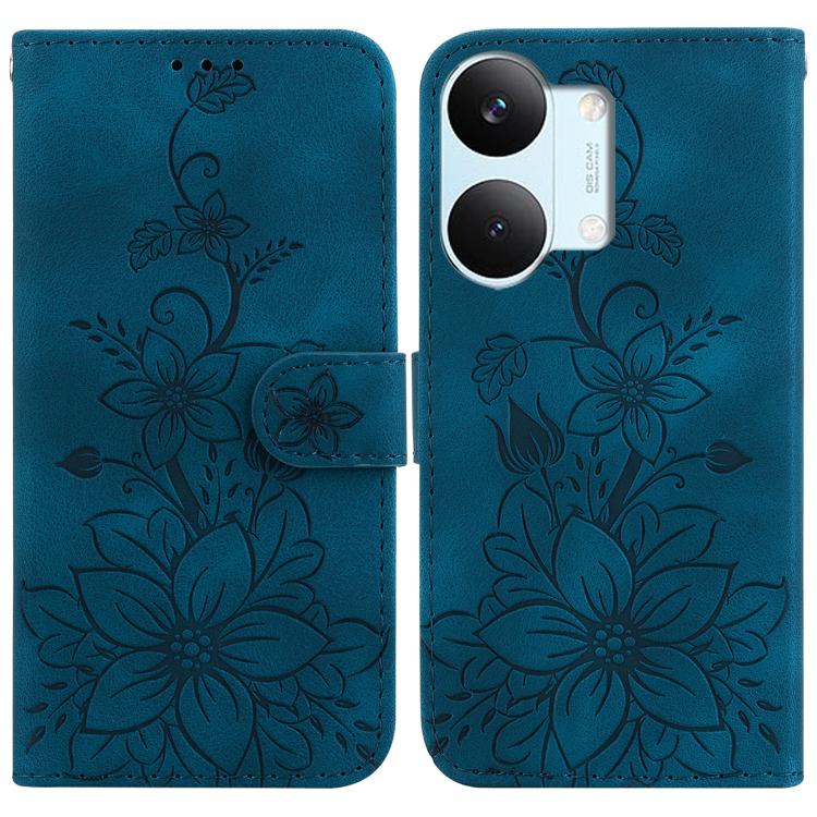Lily Embossed Leather Phone Case, For Redmi A7 Pro 4G / 5G 171mm / Poco C85x 5G, For Redmi 15a 5G, For Redmi Turbo 5 Max 5G / Poco X8 Pro Max 5G, For Redmi Turbo 5 5G / Poco X8 Pro 5G