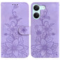 Lily Embossed Leather Phone Case, For Redmi A7 Pro 4G / 5G 171mm / Poco C85x 5G, For Redmi 15a 5G, For Redmi Turbo 5 Max 5G / Poco X8 Pro Max 5G, For Redmi Turbo 5 5G / Poco X8 Pro 5G