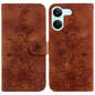 Lily Embossed Leather Phone Case, For Redmi A7 Pro 4G / 5G 171mm / Poco C85x 5G, For Redmi 15a 5G, For Redmi Turbo 5 Max 5G / Poco X8 Pro Max 5G, For Redmi Turbo 5 5G / Poco X8 Pro 5G